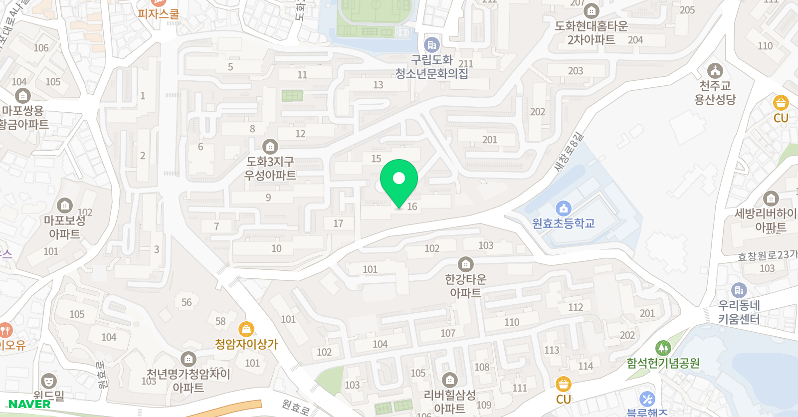 빨간펜 수학의달인 마포도화점 위치