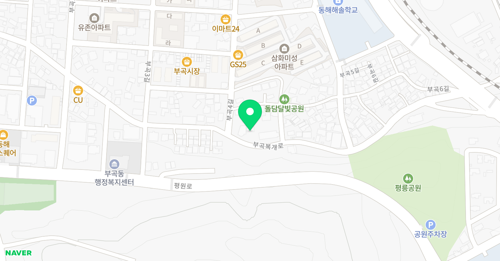 중앙 입시설외국어학원 위치