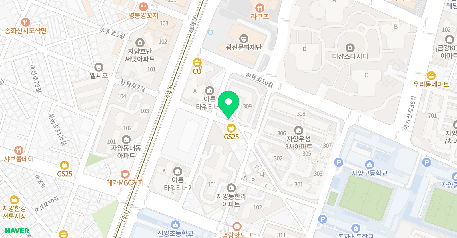 플라톤아카데미 자양 건대교습소 위치