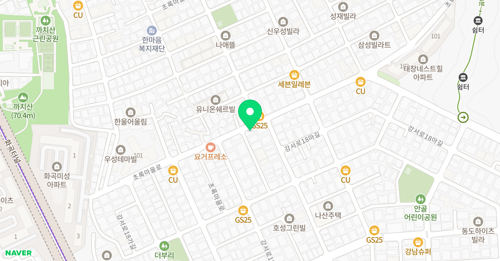 한체대 중앙 태권도 위치