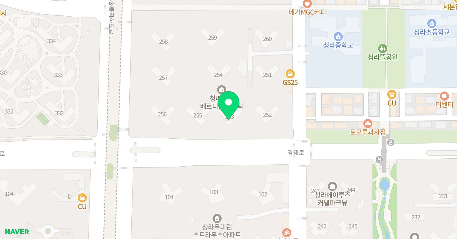 링키영어 청라호반 14블럭점 위치