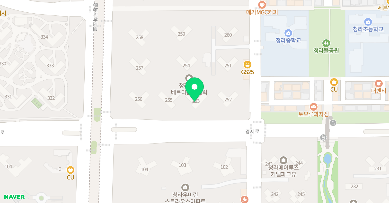 아소비 인천청라호반14블럭점 위치