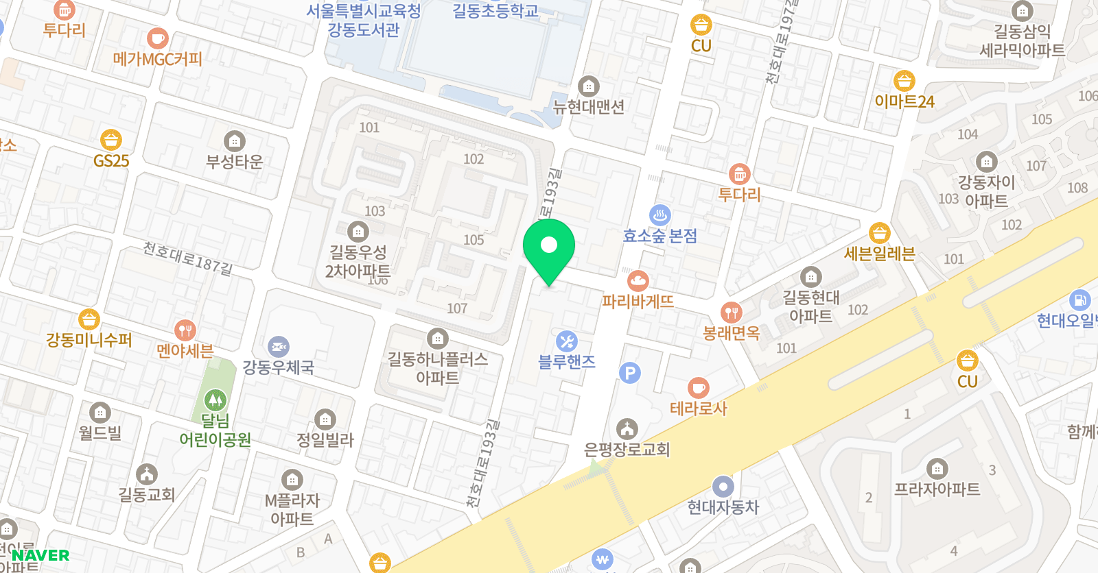 아이 미술학원 위치