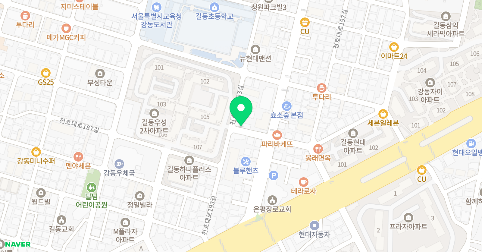 홍익톡톡 미술학원 위치