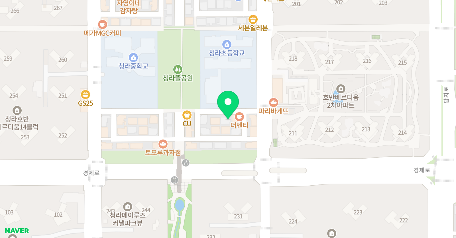 수학여우 청라4수학교습소 위치