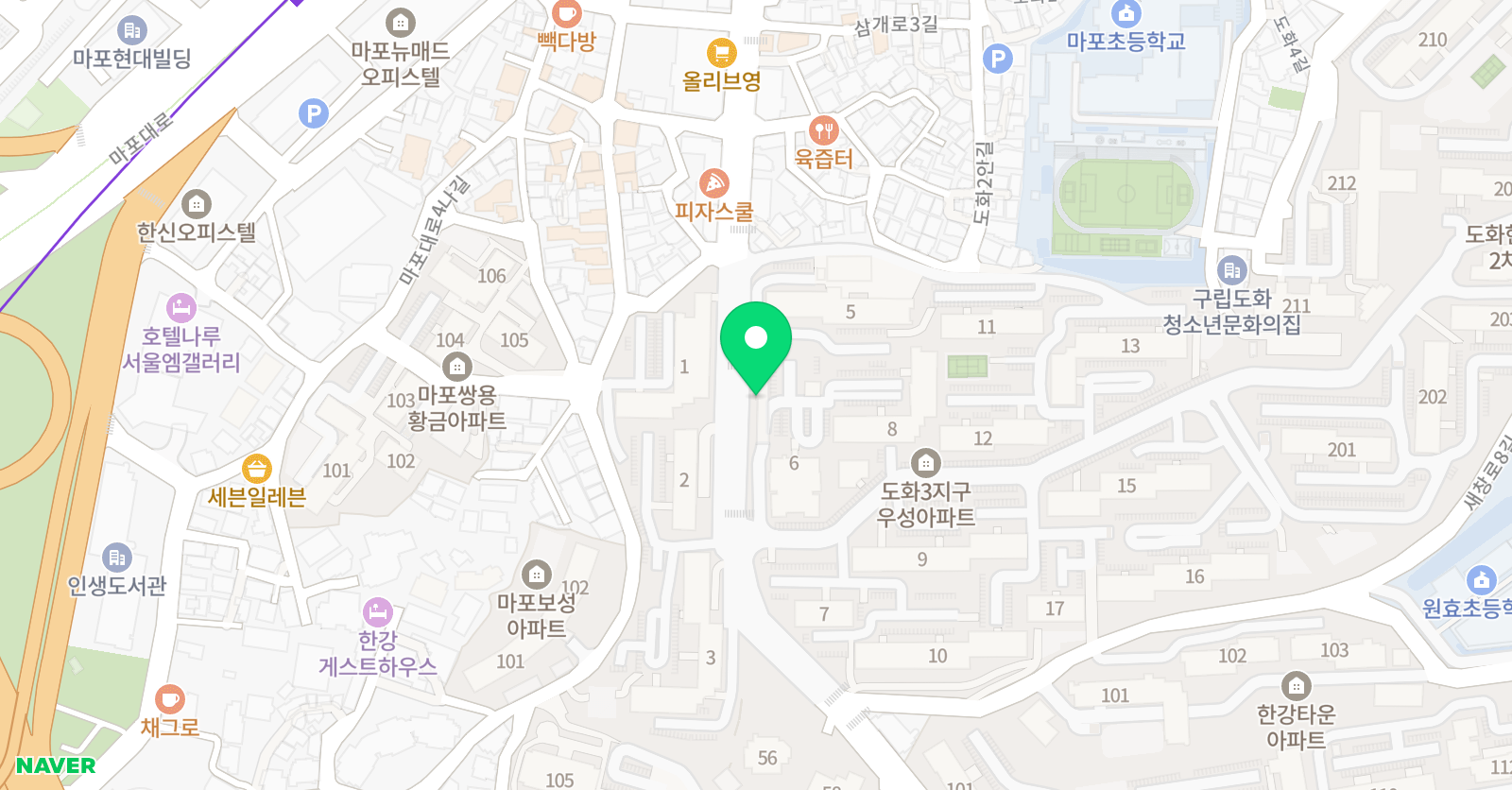 이엠씨 수학영어 학원 위치