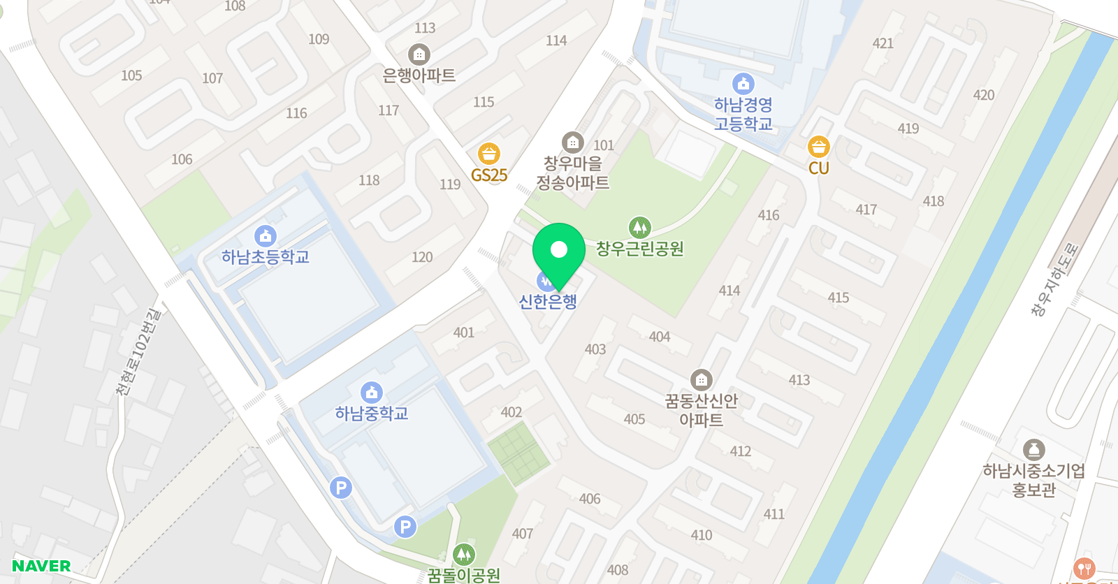 한체대 숨 태권도장 위치