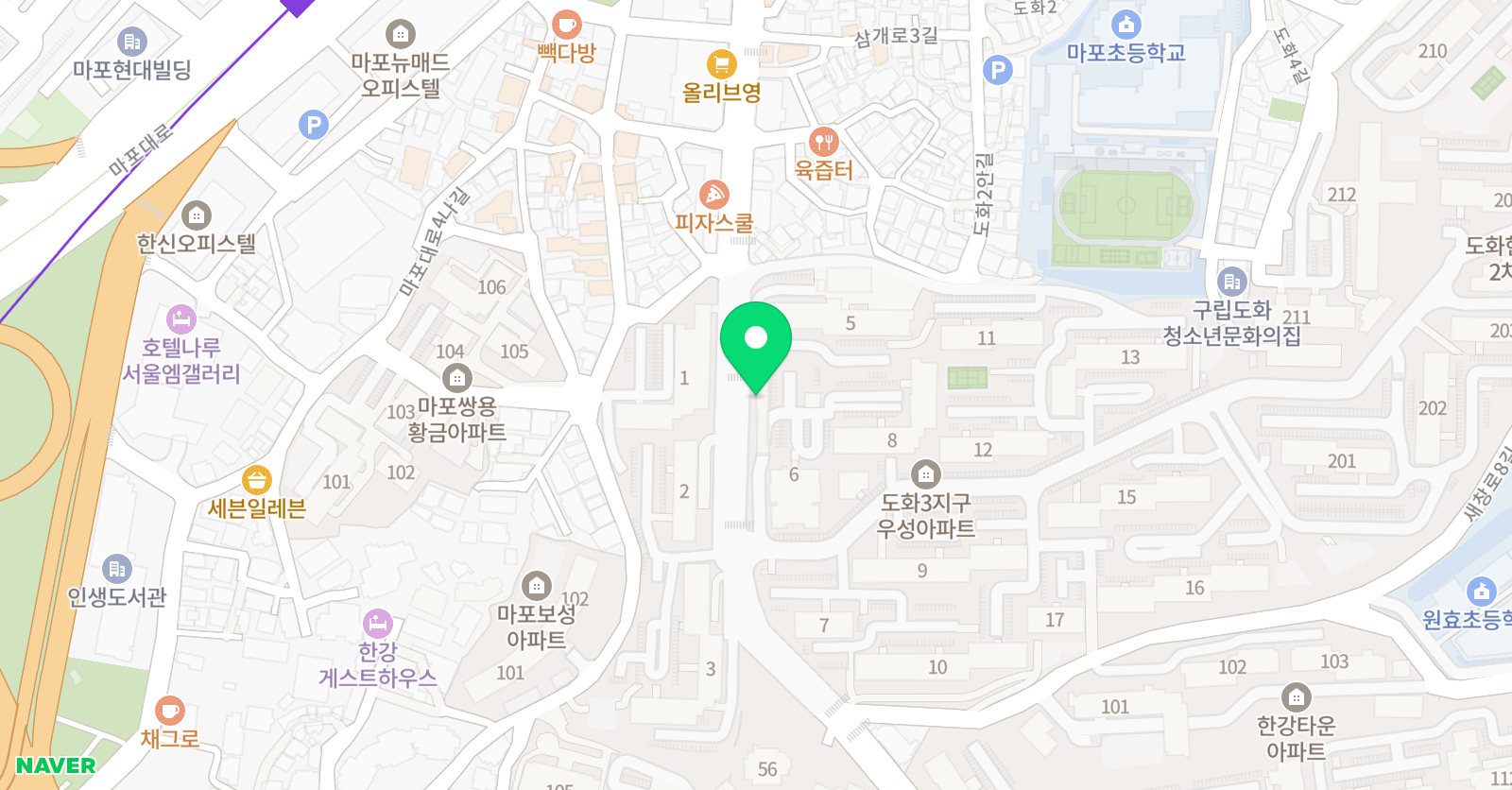 팝콘 아틀리에 미술학원 위치