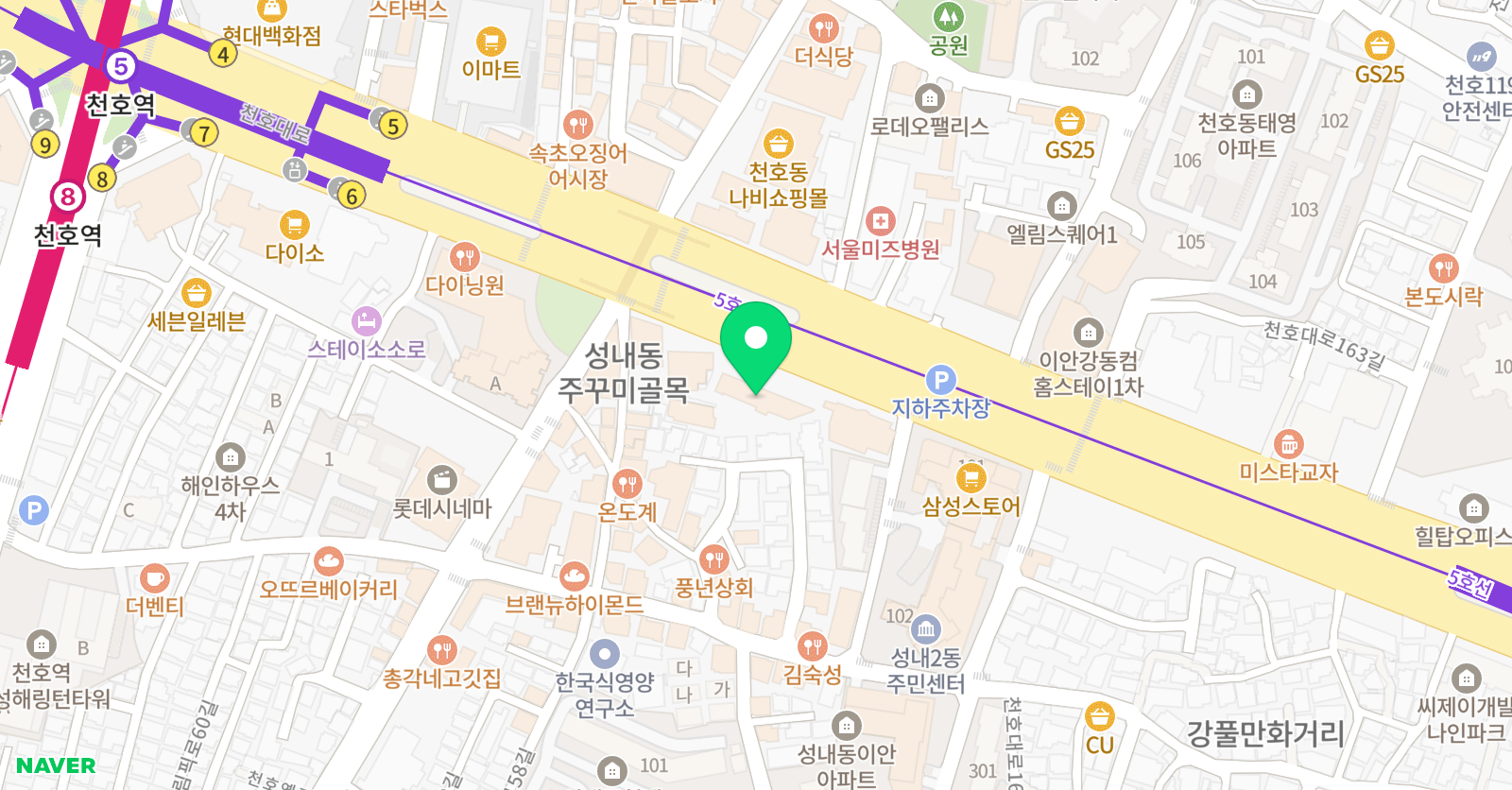 이댄스 학원 위치
