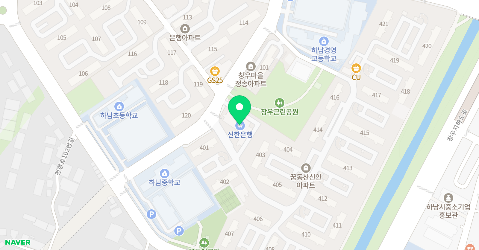 토킹클럽 어학원 하남창우캠퍼스 위치