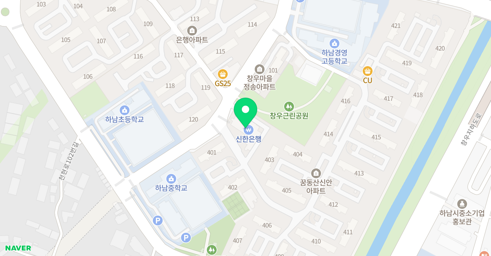 3030 영어 하남창우러닝센터 위치
