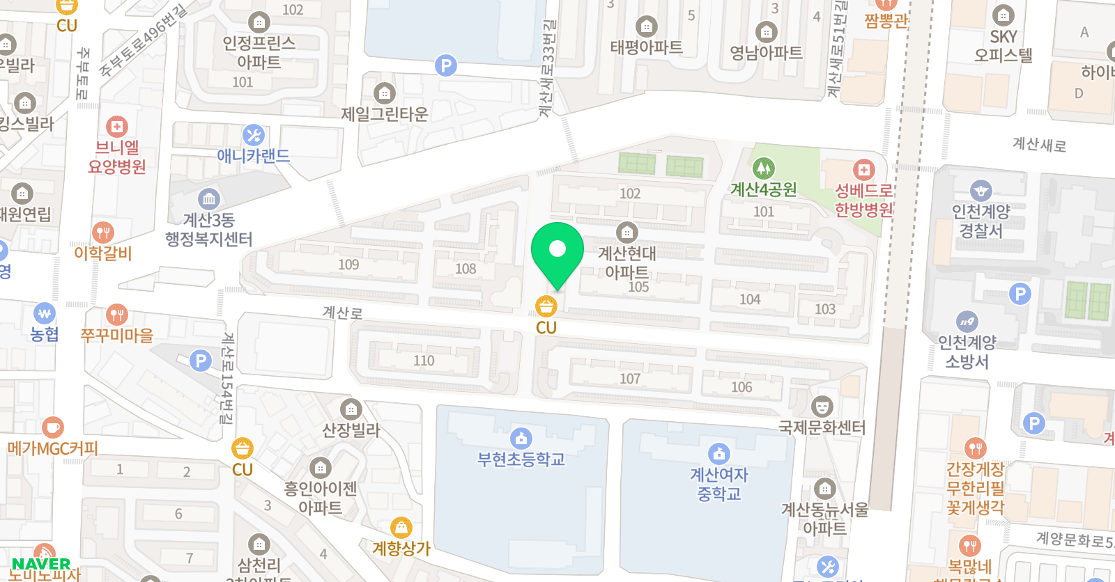 삼성 영어교습소 부현 위치