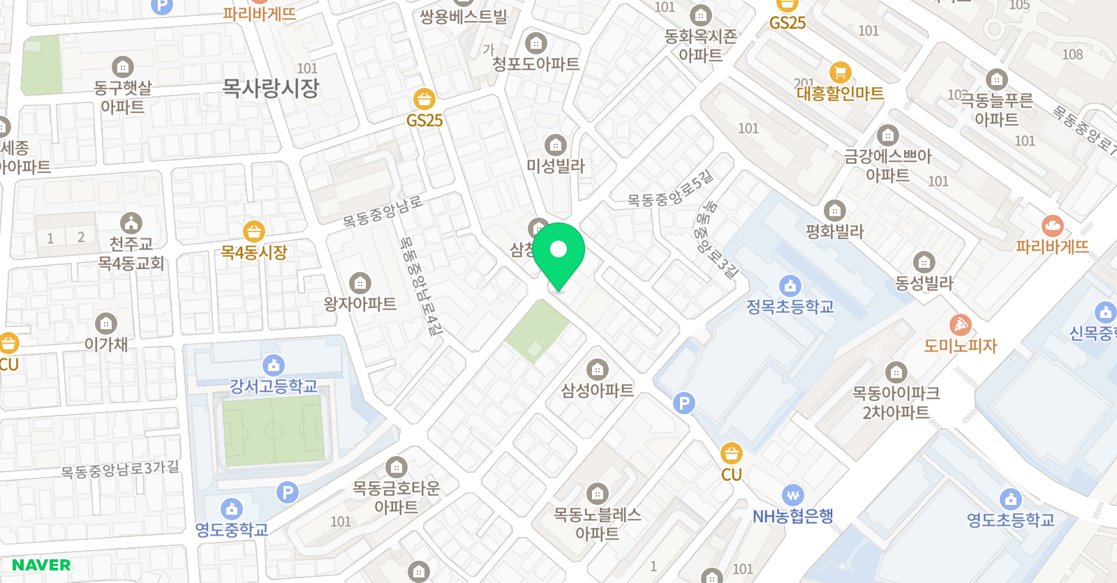 한우리 독서토론논술학원 정목교실 위치