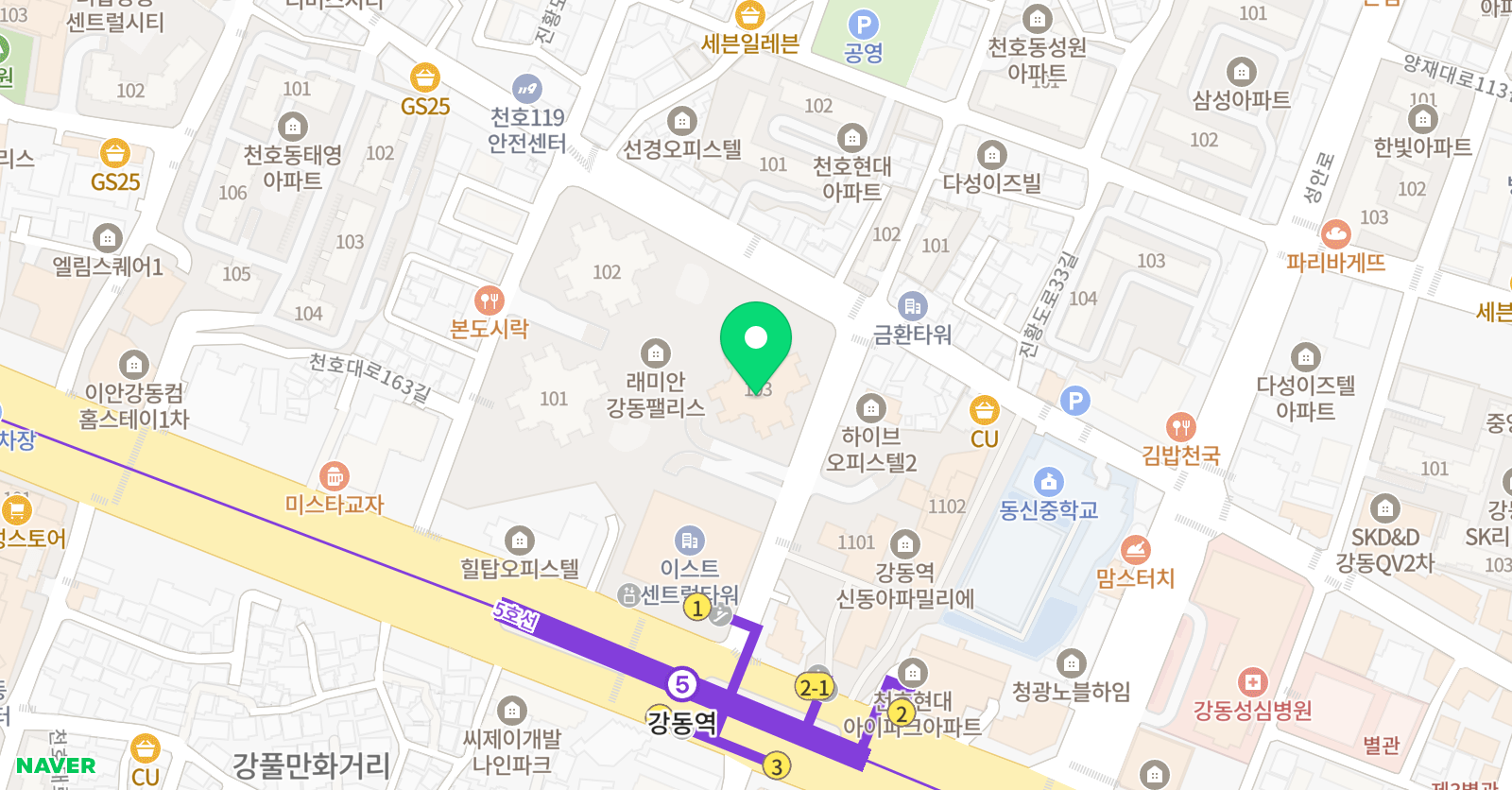 조이스 감성미술 위치