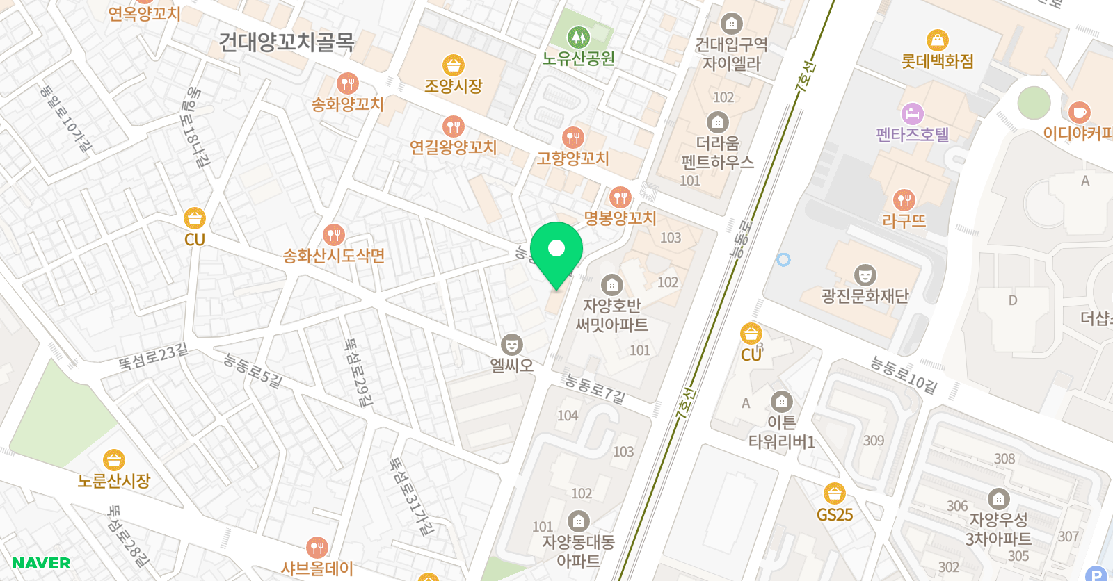 ALL바른키즈 영어체육 위치