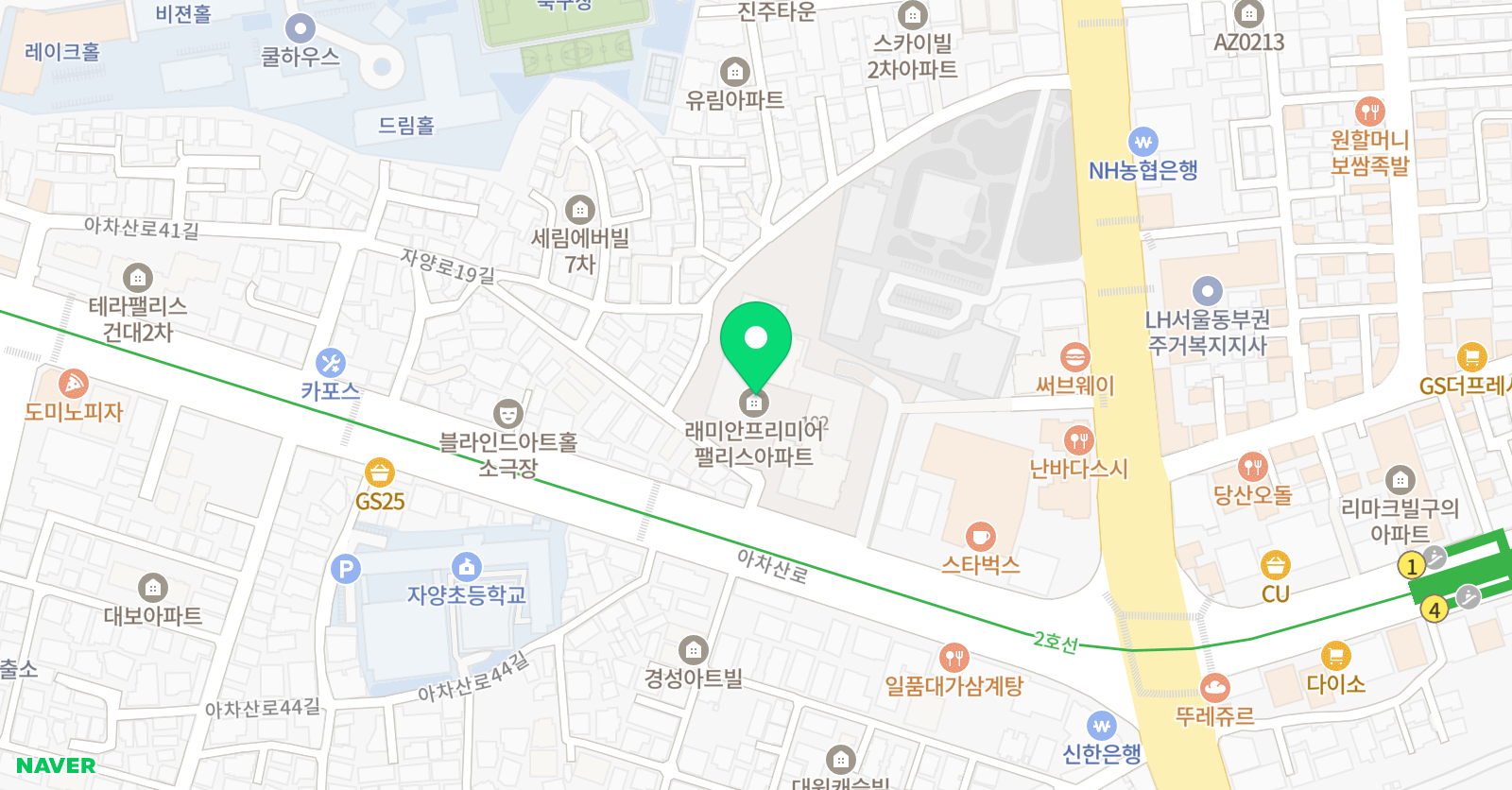 엠비엠 영어학원 위치