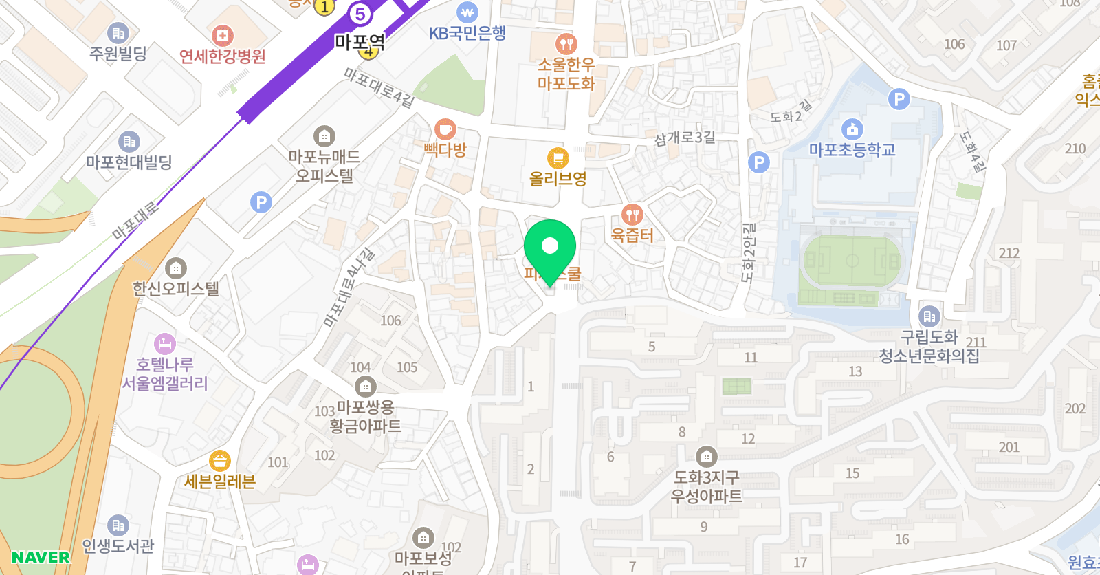 SOS 학원 위치
