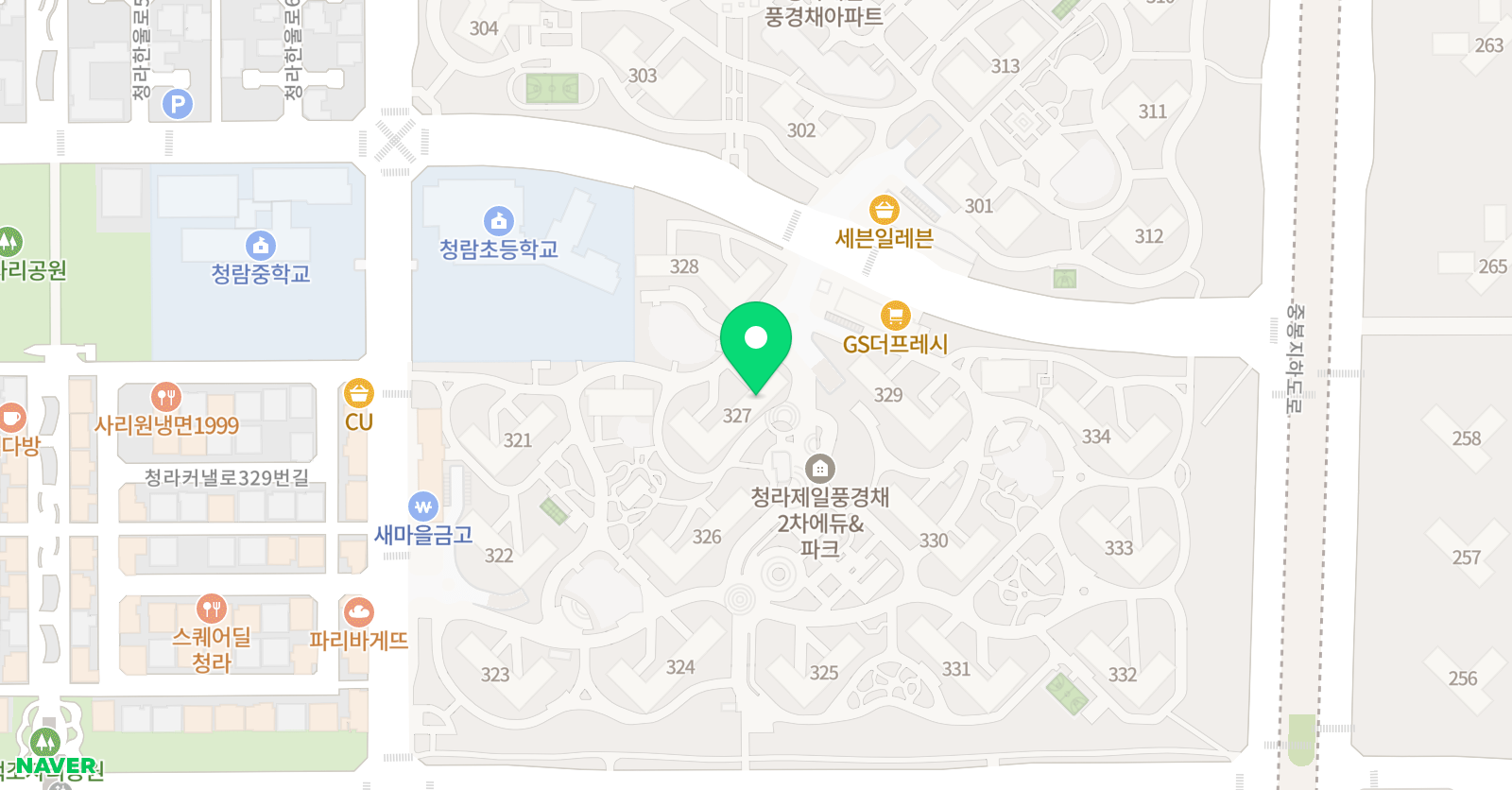 기탄 사고력교실 청라풍경채2차점 위치