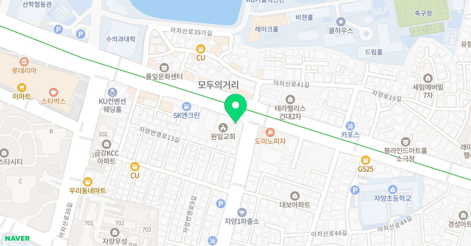 퓨즈 실용음악학원 건대점 위치