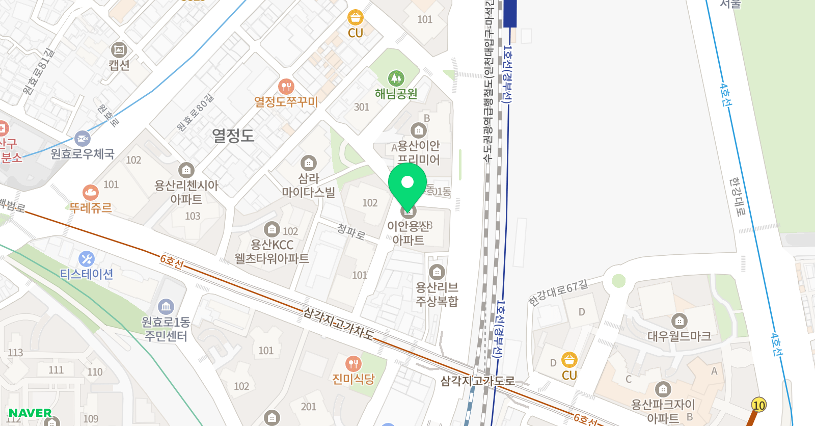 기탄 사고력교실 용산이안점 위치