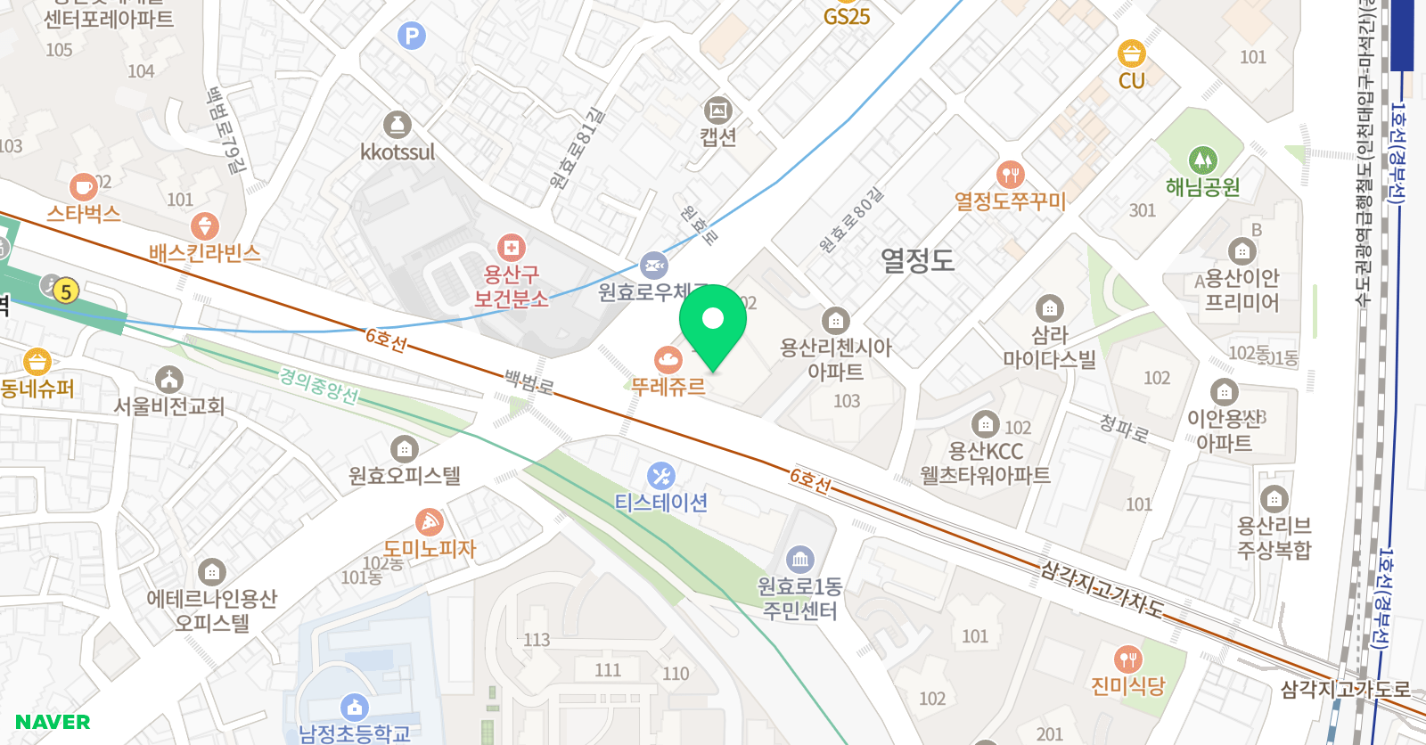 리드인 용산원효리첸시아점 위치