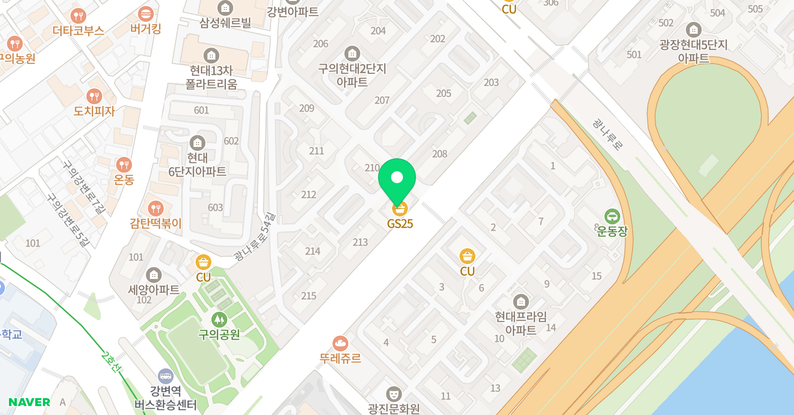 경희대 태권도 강한친구들 위치