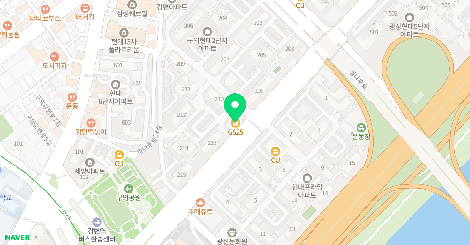한우리 독서토론논술 교습소 현대2단지 위치