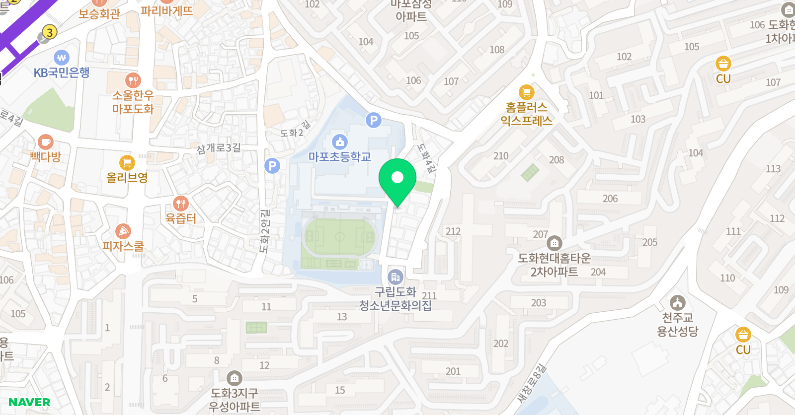 찬스잉글리쉬클럽 학원 마포 위치