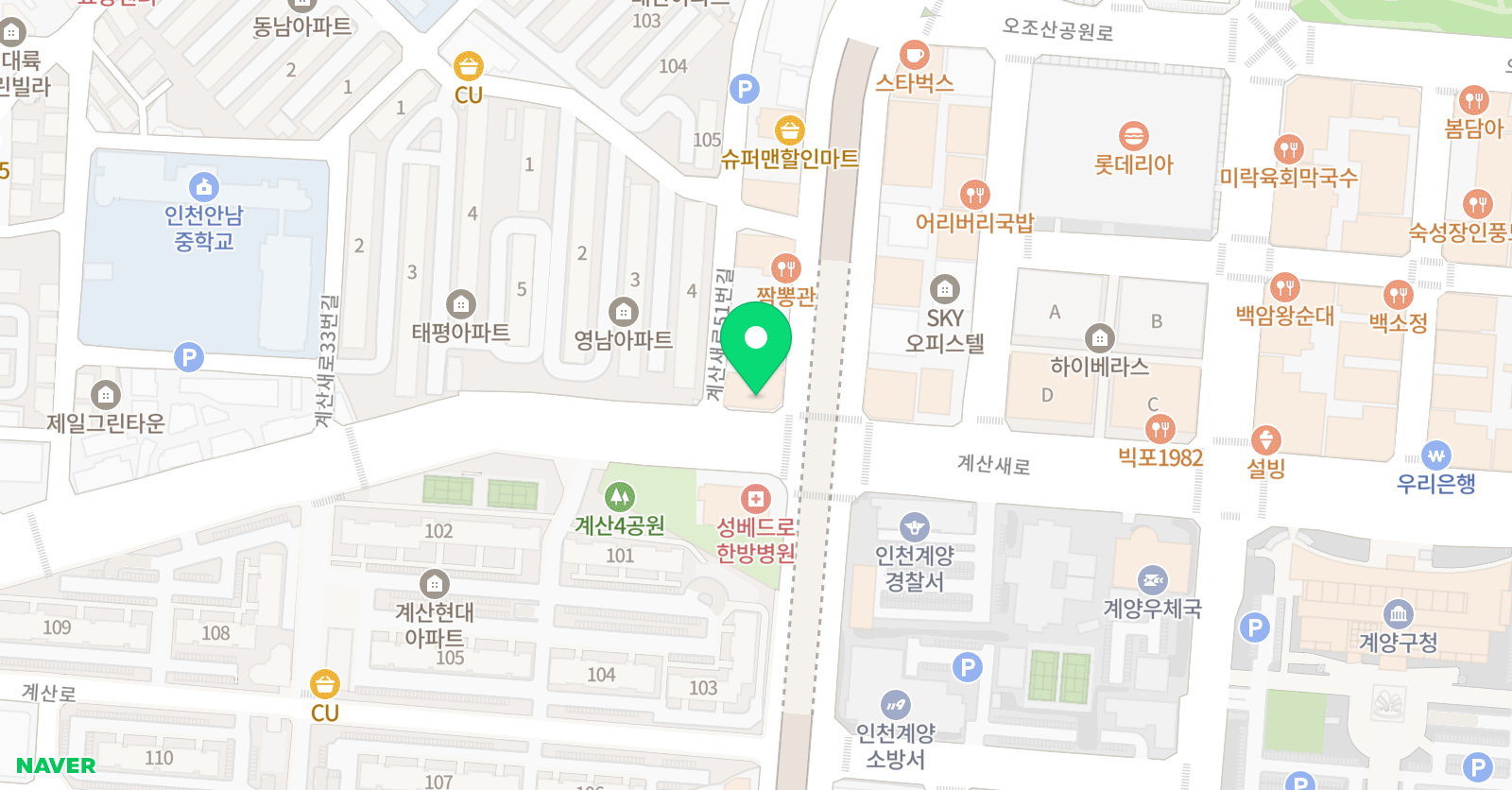 예랑 미술음악학원 위치
