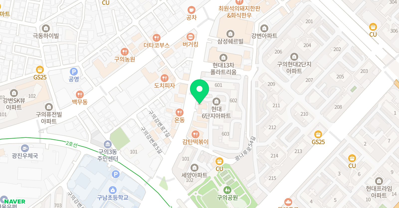 SJ 발레학원 위치
