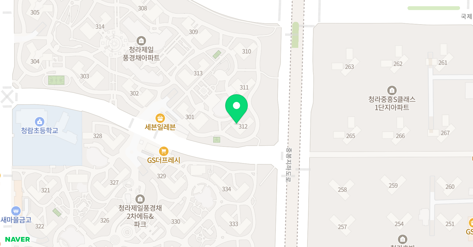 풍경채 수학공부방 위치