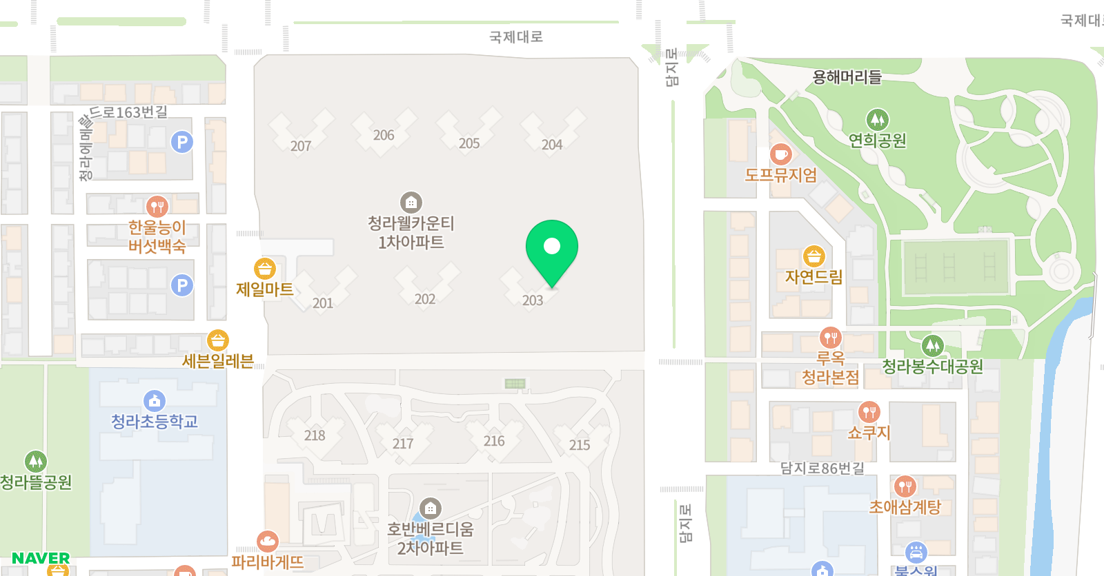 아소비 인천청라웰카17블럭점 위치