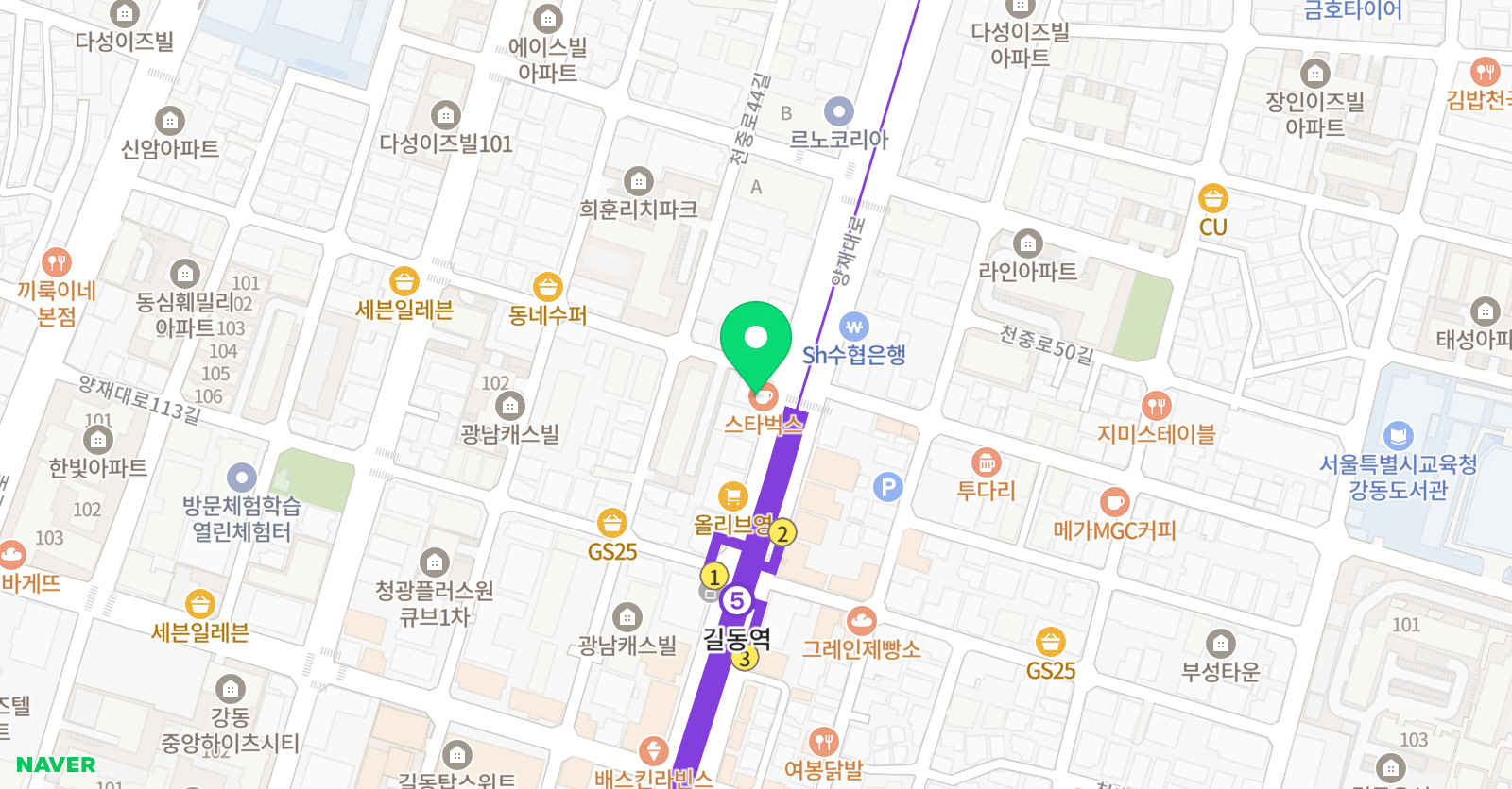 아트블레스 미술학원 위치
