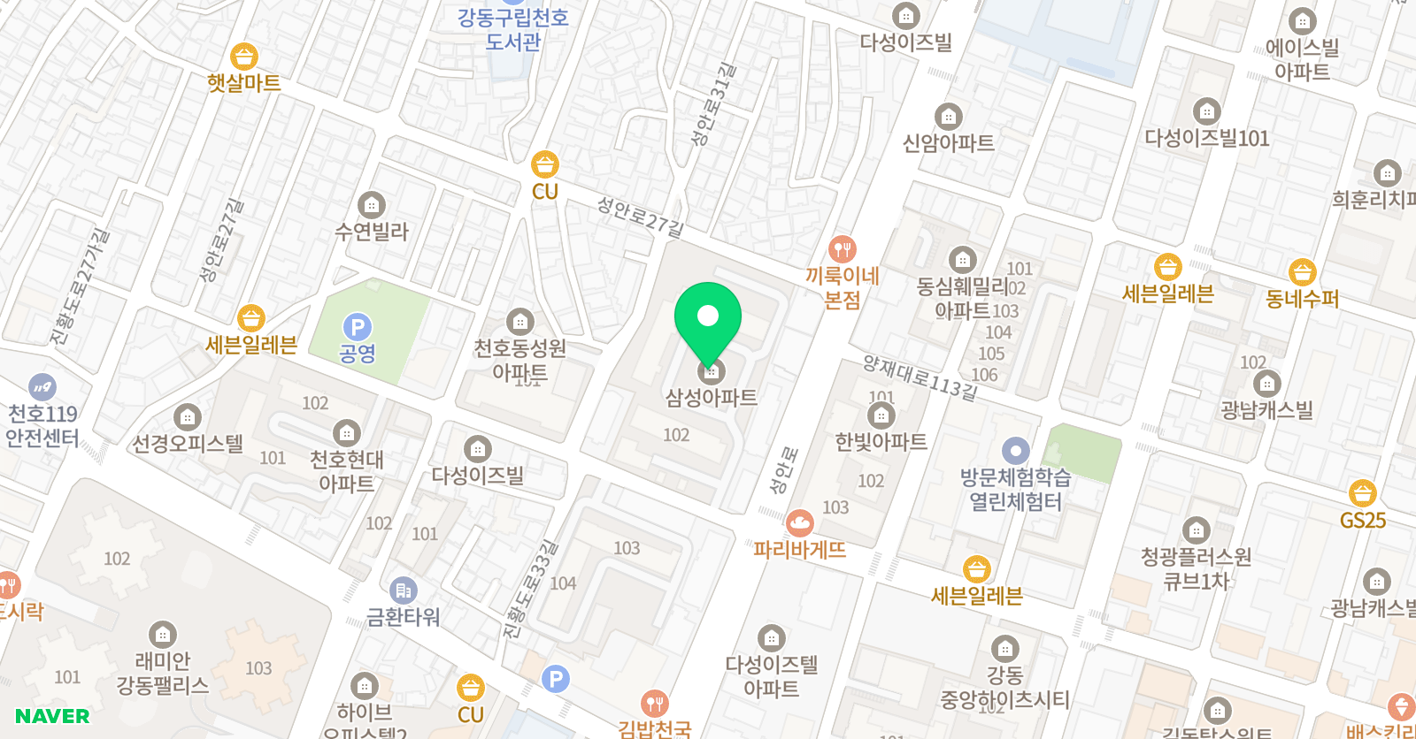 삼성 태권도 위치