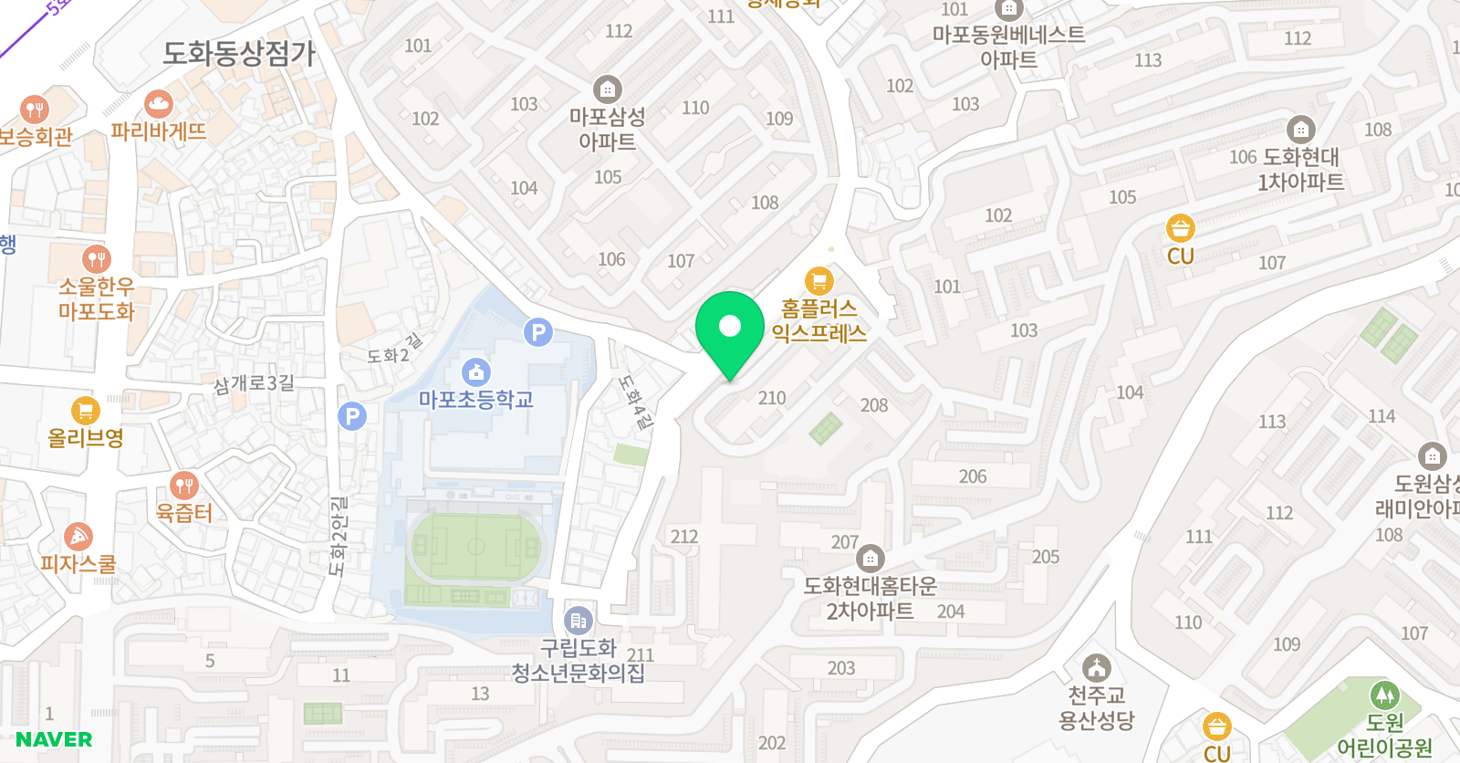 라온아트 미술교습소 위치