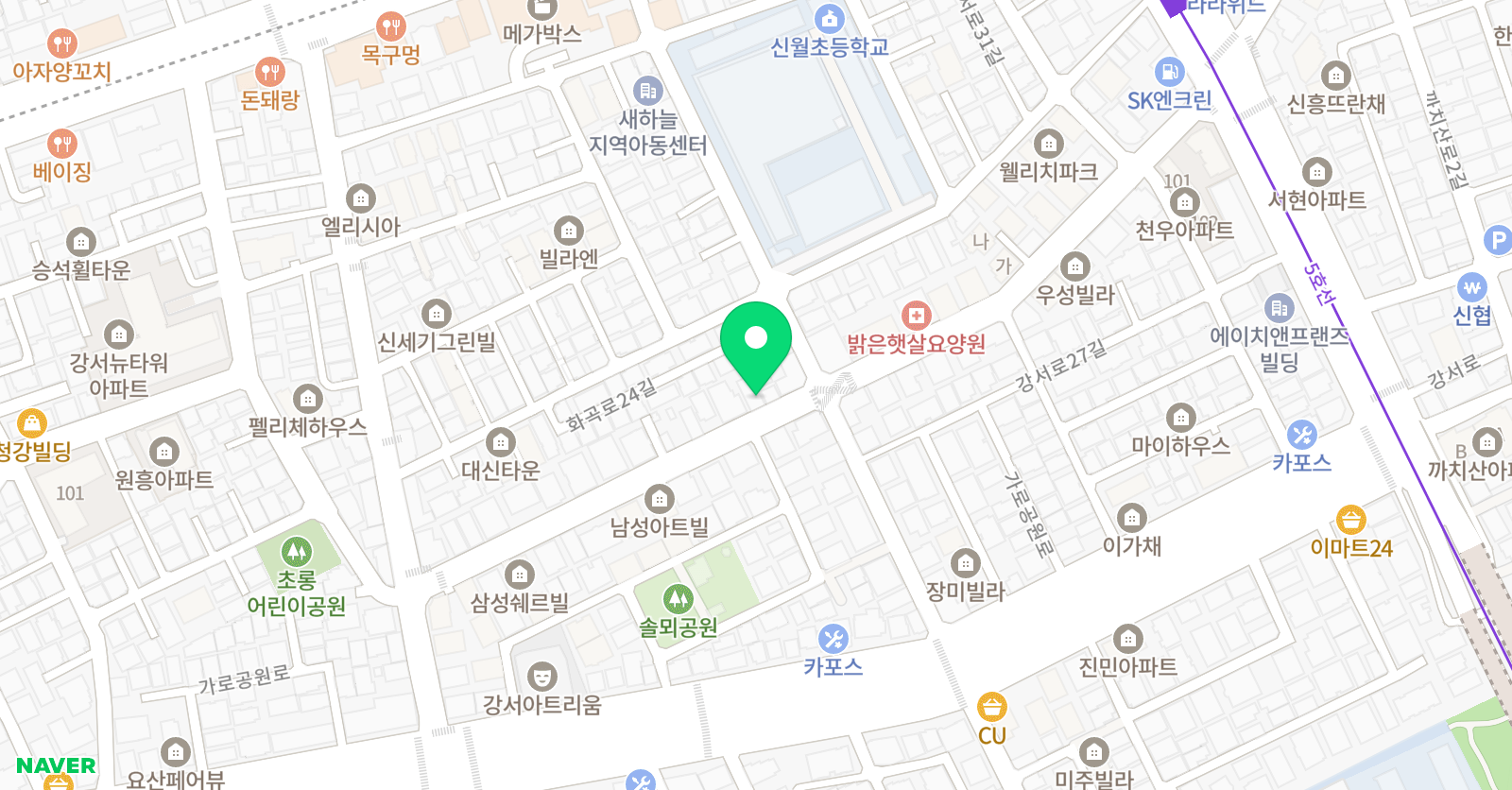 위드 영어학원 위치