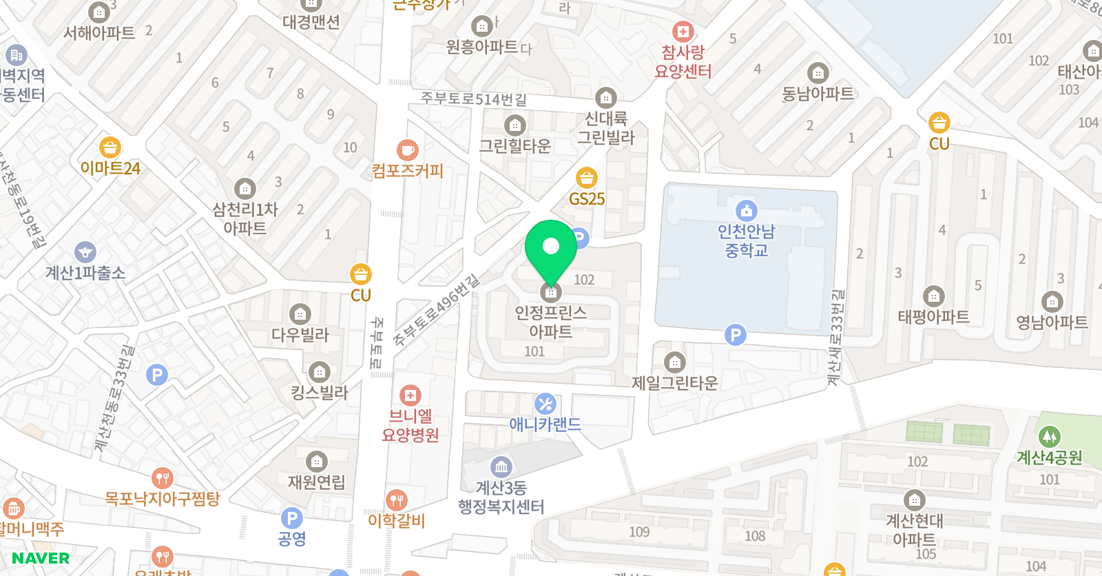 엠케이토브 공부방 위치