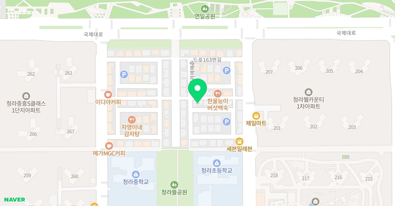 점프업수학2관학원 위치