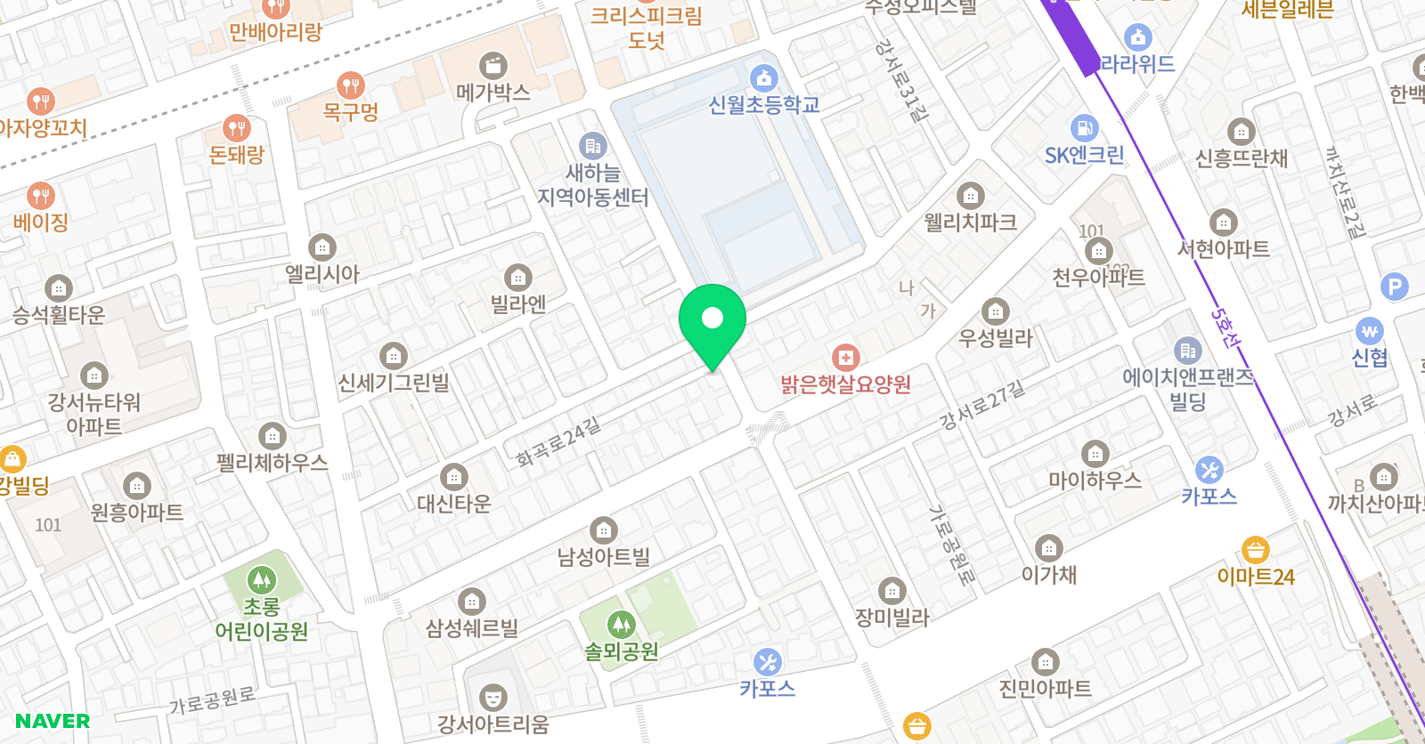 뮤엠 영어 신월초캠퍼스 위치