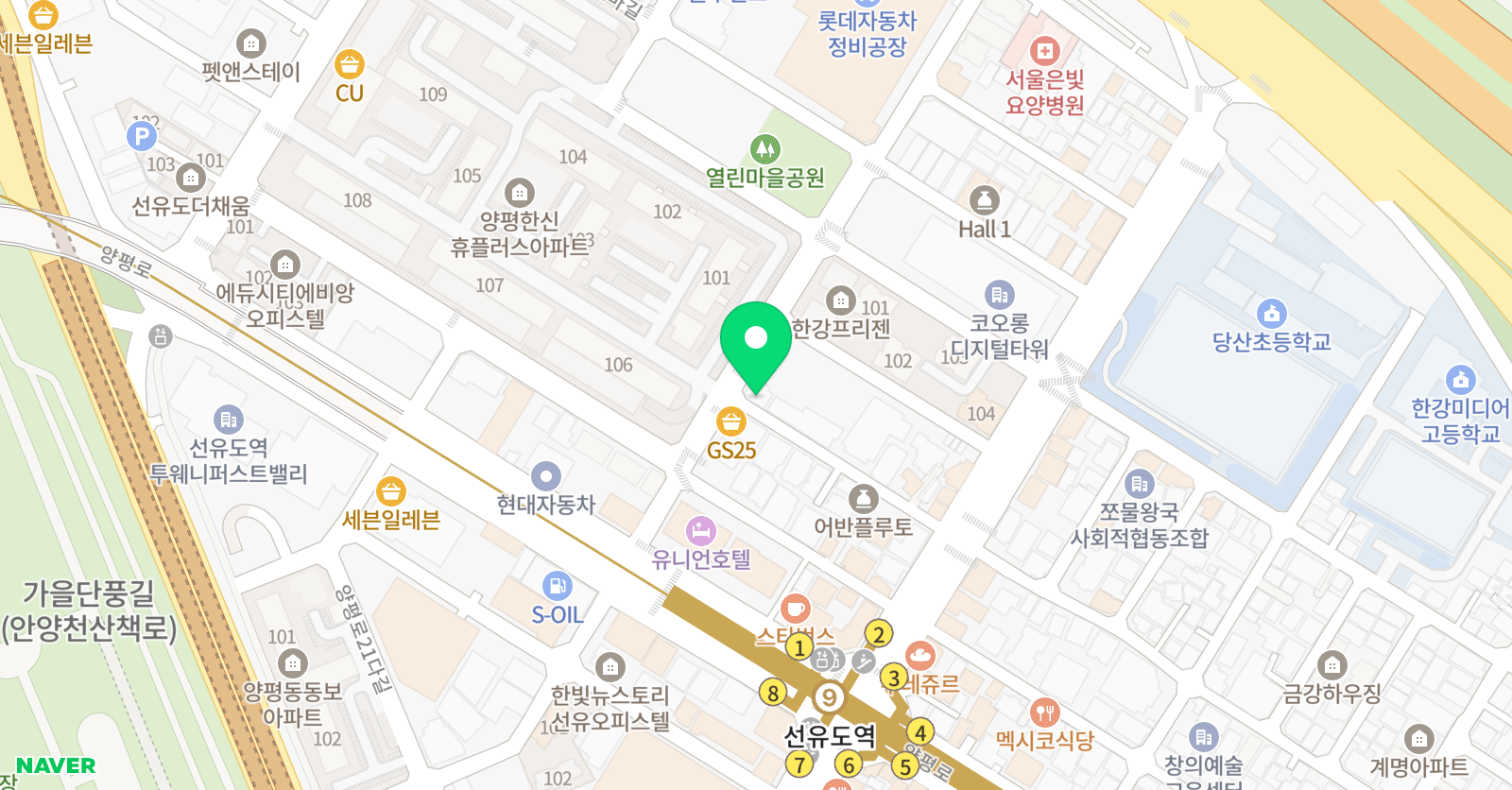 밥드림 학원 위치