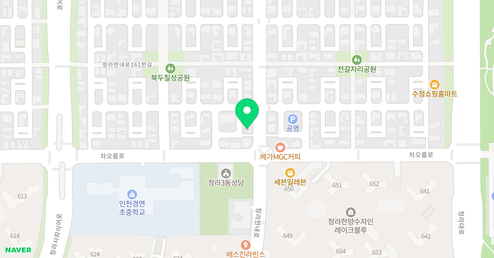 딱풀리는수학 HM수학학원 위치