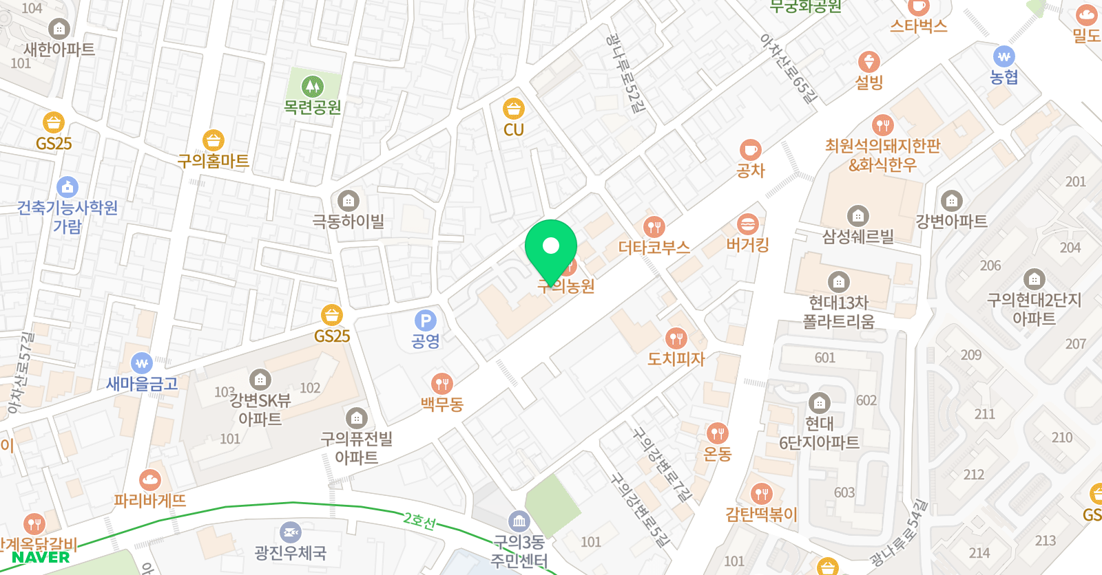 자라다남아 미술학원 광진구의원 위치