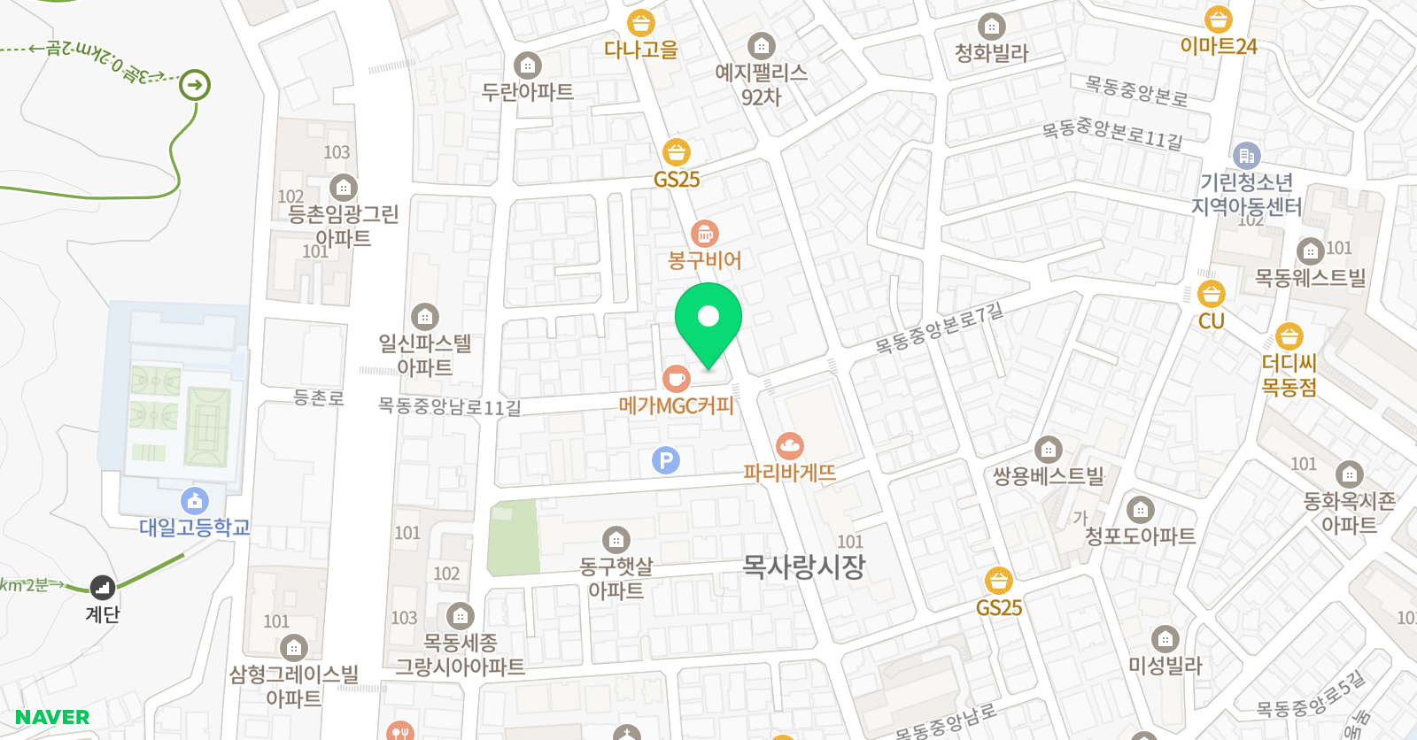 매쓰21 수학학원 위치