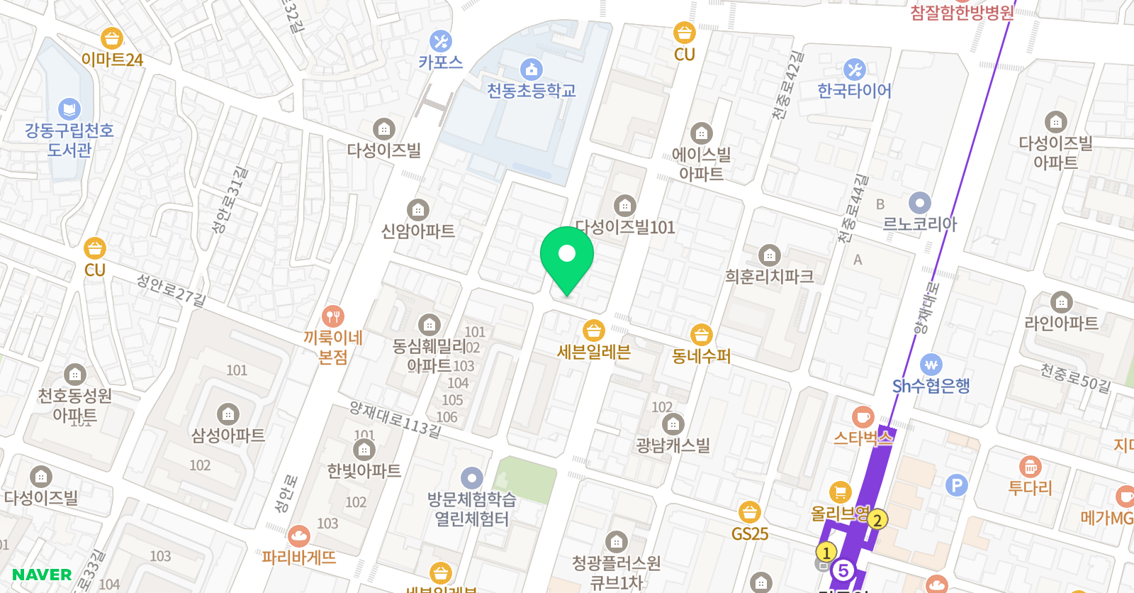 소명피아노교습소 위치