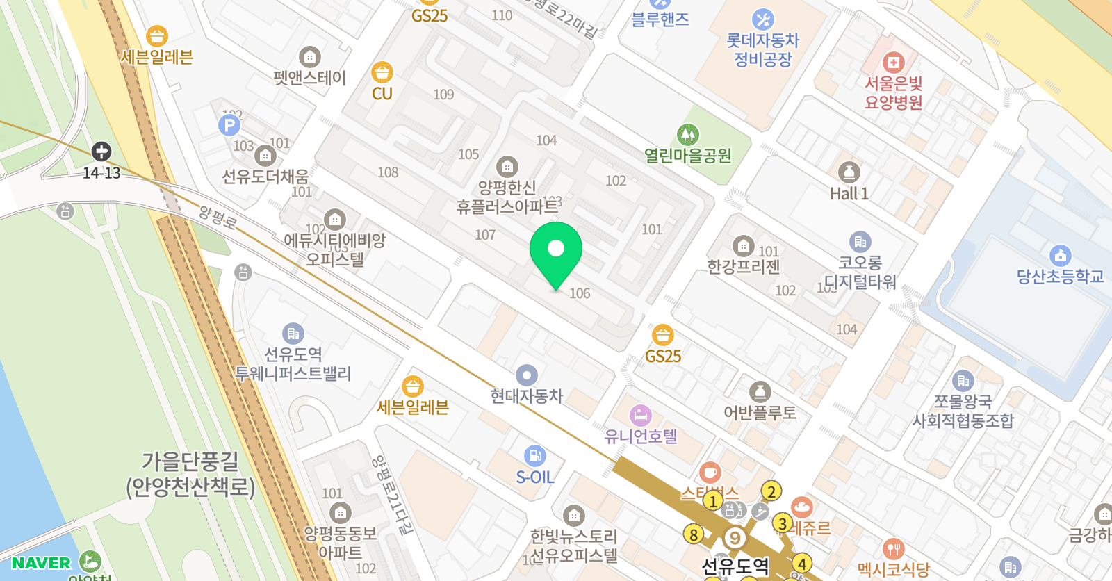 엘린피아노 음악교습소 위치