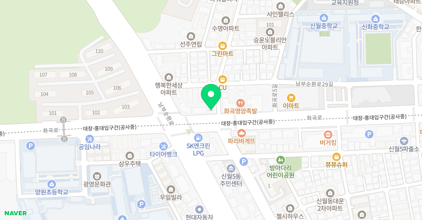 상지 태권도 위치