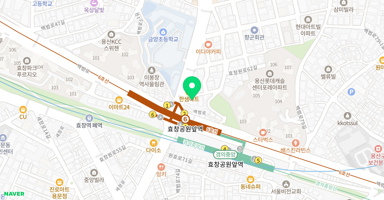아트홍 미술 위치