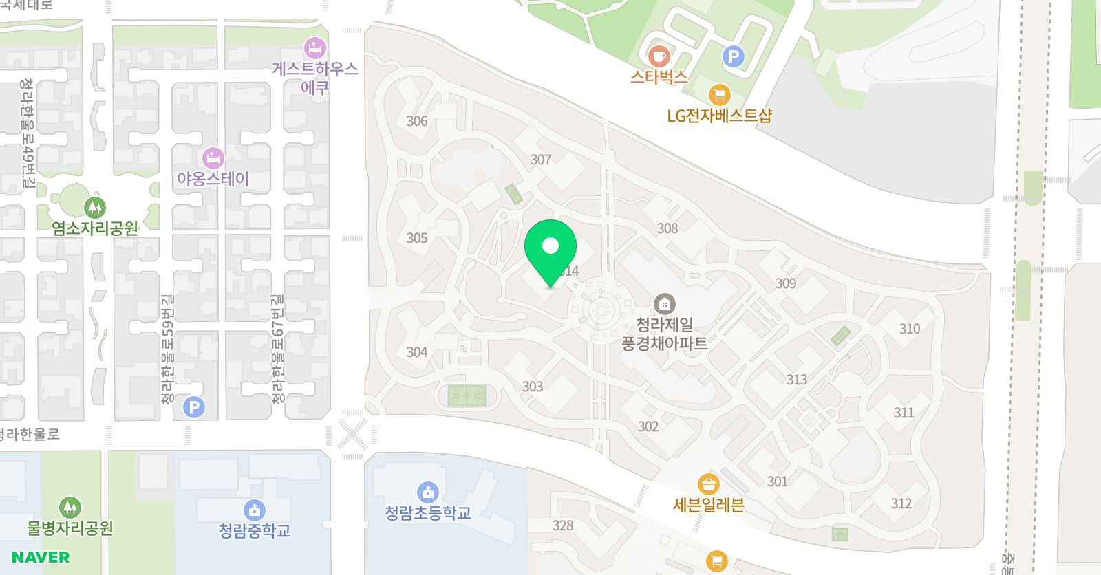 기탄 사고력교실 청라풍경채1차교실 위치