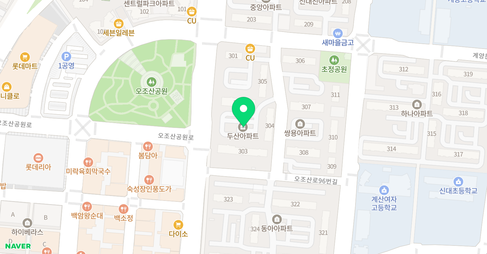 이정윤YP영어학원 위치