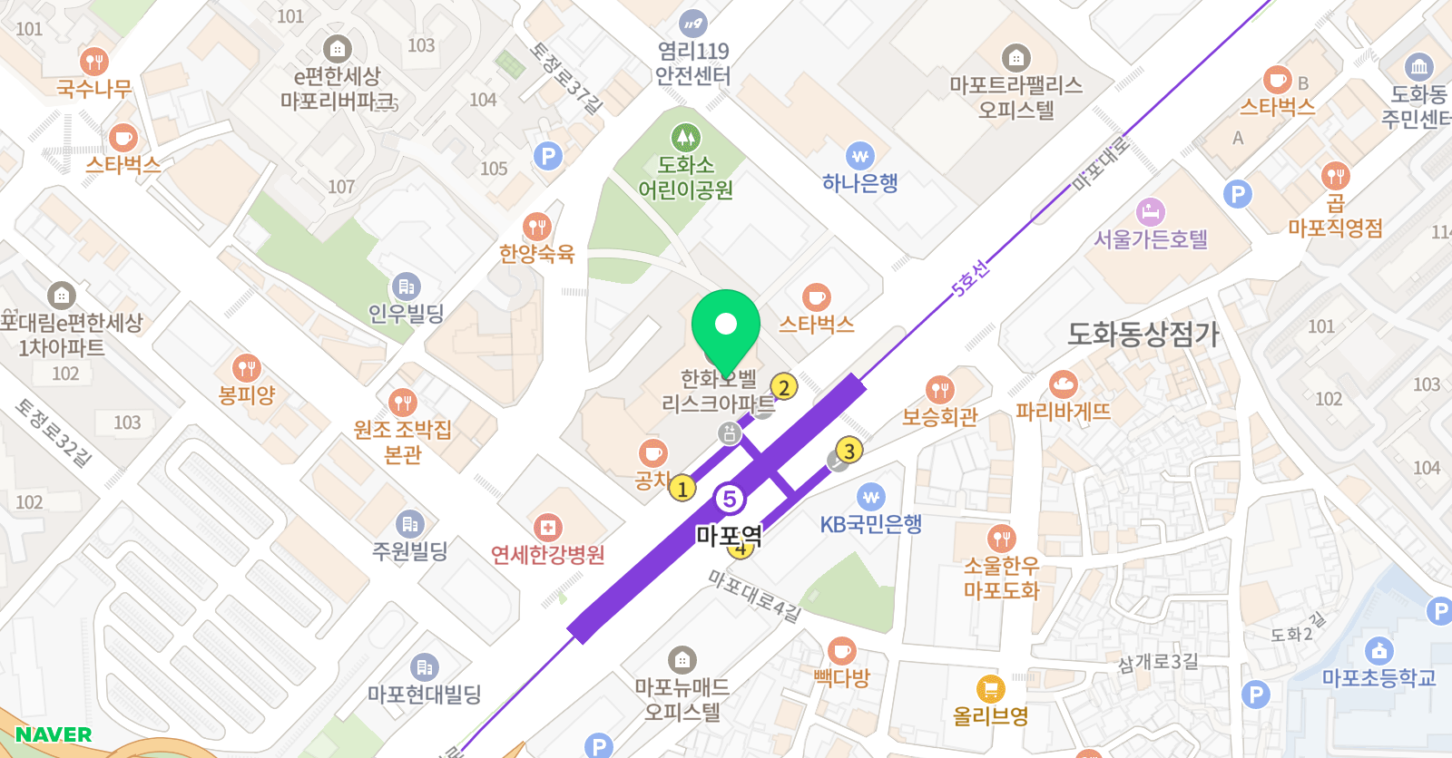 일대일융합교육 위치